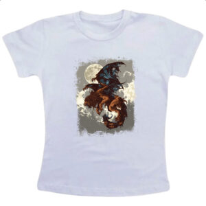 Camiseta Infanto Juvenil Criatura Mitologica Manticora 02
