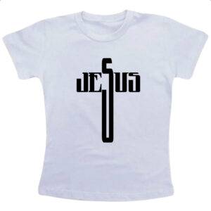 Camiseta Infanto Juvenil Crucifixo nome de Jesus