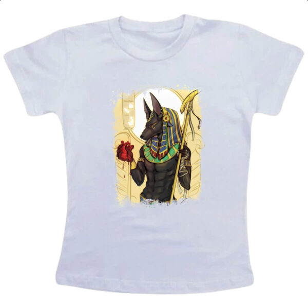Camiseta Infanto Juvenil Deus Anubis Ilustracao