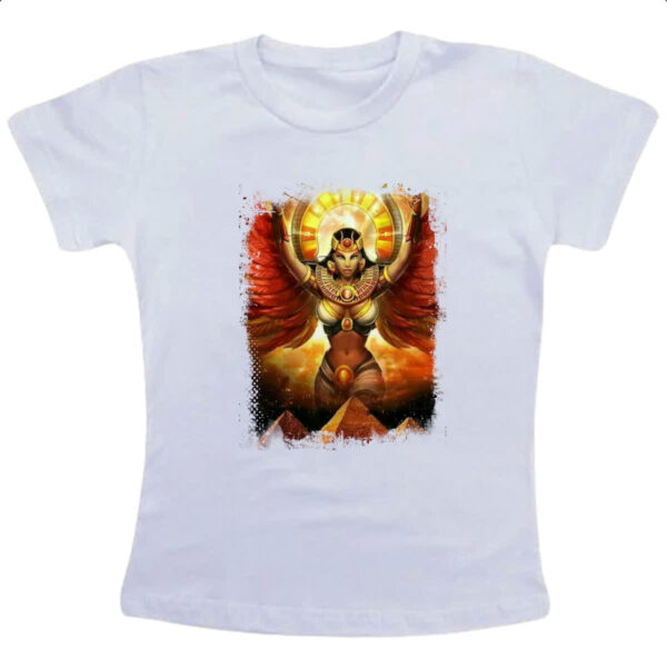 Camiseta Infanto Juvenil Deusa Isis Sobre o Egito