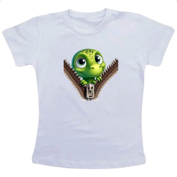 Camiseta Infanto Juvenil Dinossauro no ziper