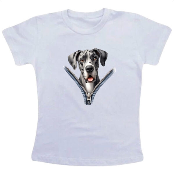 Camiseta Infanto Juvenil Dog Alemao no Ziper