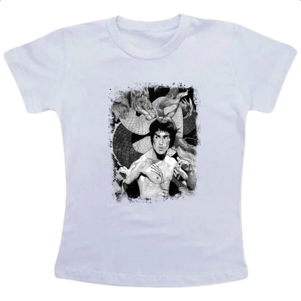 Camiseta Infanto Juvenil Dragao Bruce Lee
