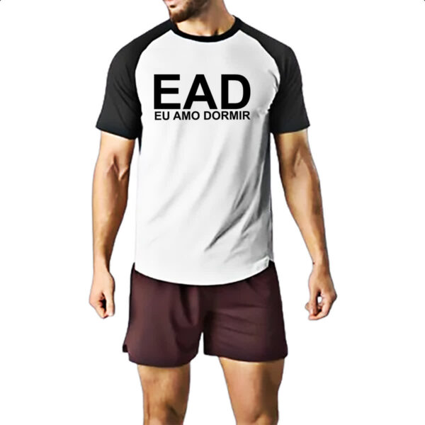 Camiseta Raglan EAD - Eu amo dormir - Imagem 2