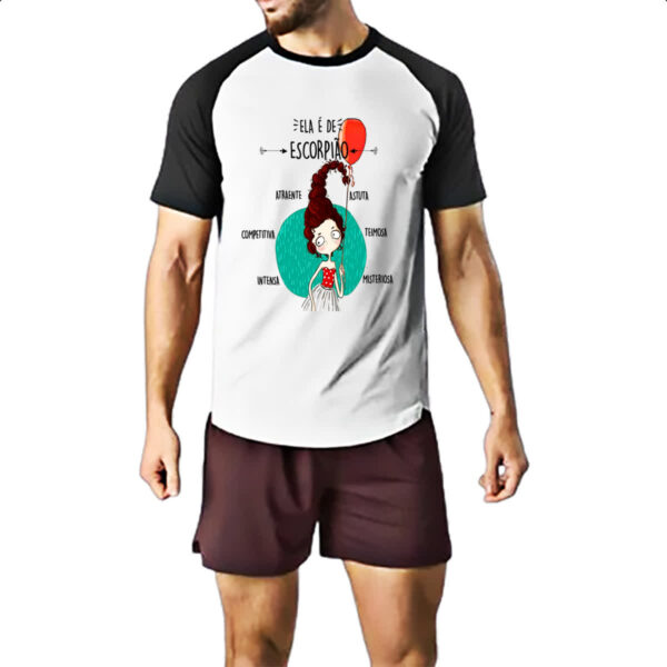 Camiseta Raglan Ela e de Escorpiao - Imagem 2