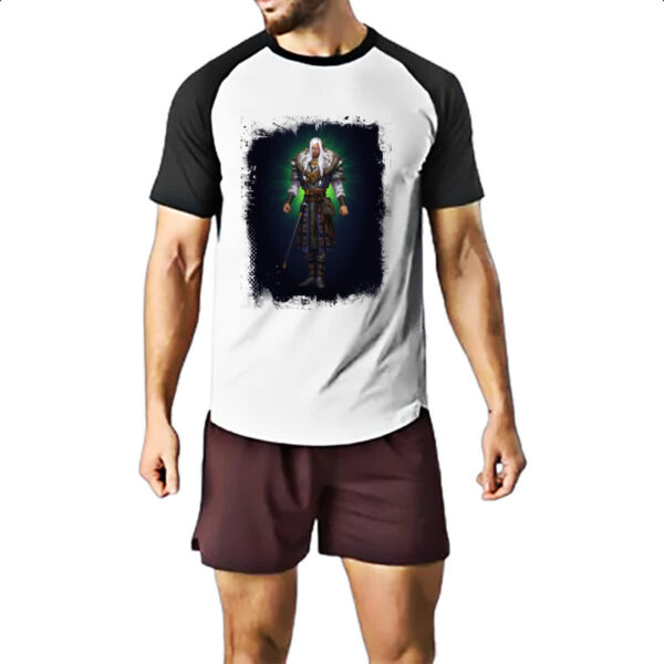 Camiseta Raglan Empires and Puzzles Heroi Almur - Imagem 2