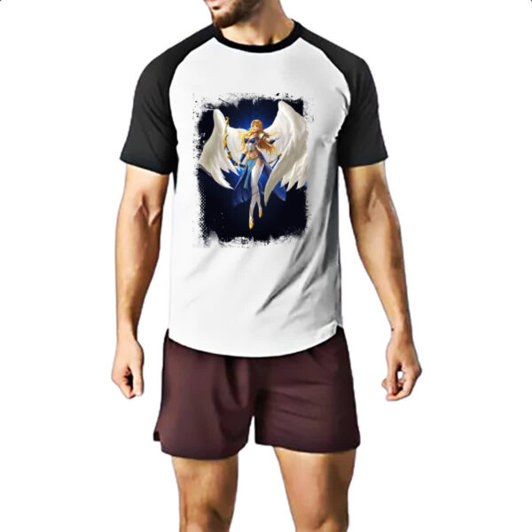 Camiseta Raglan Empires and Puzzles Heroi Atena - Imagem 2