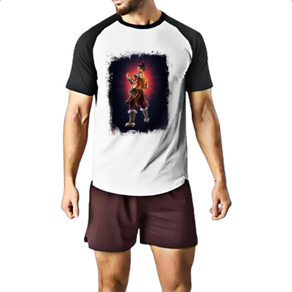 Camiseta Raglan Empires and Puzzles Heroi Baldur - Imagem 2