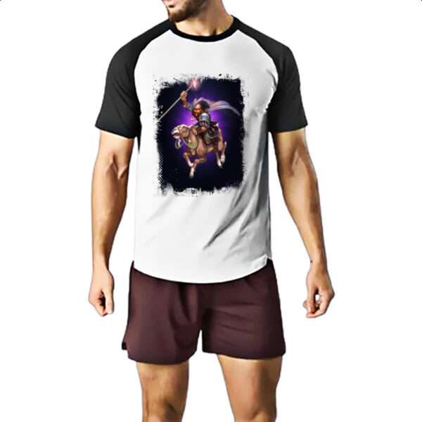Camiseta Raglan Empires and Puzzles Heroi Grimble - Imagem 2
