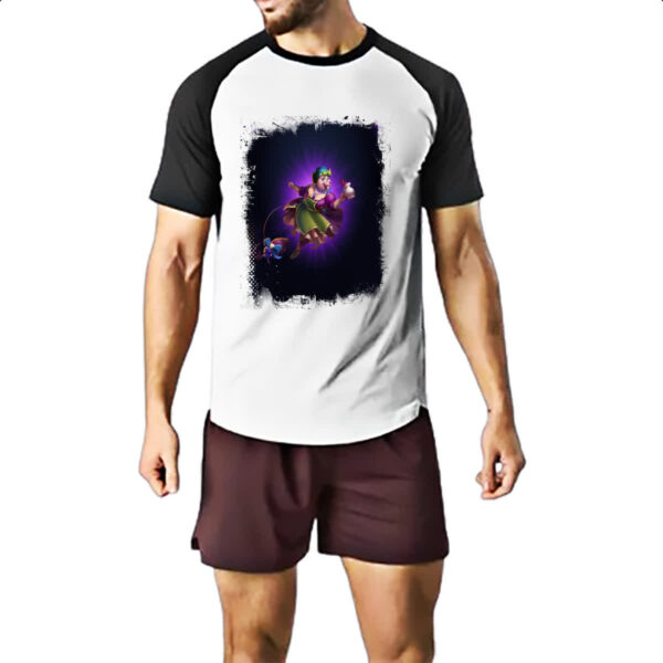 Camiseta Raglan Empires and Puzzles Heroi Hulda - Imagem 2