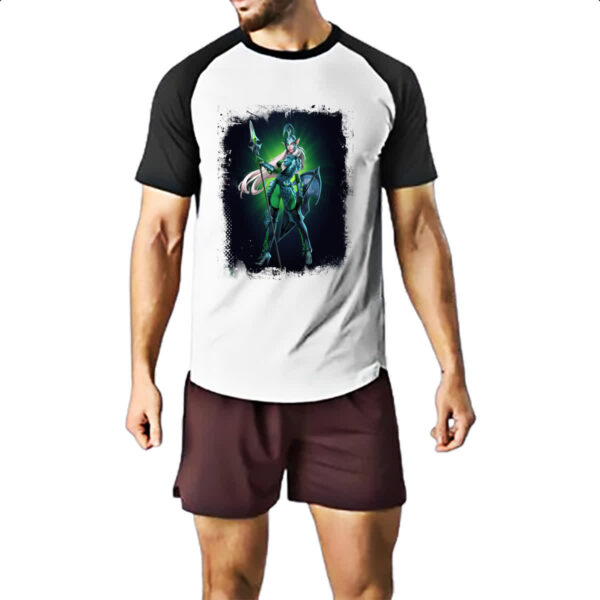 Camiseta Raglan Empires and Puzzles Heroi Kadilen - Imagem 2