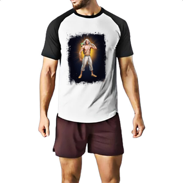 Camiseta Raglan Empires and Puzzles Heroi Kullervo - Imagem 2