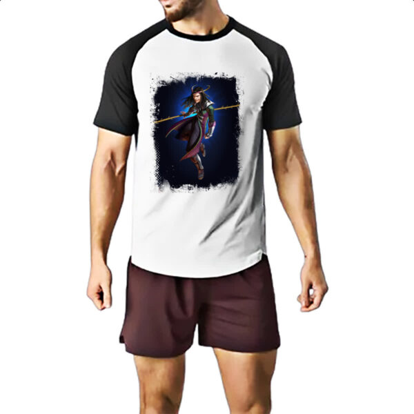Camiseta Raglan Empires and Puzzles Heroi Lorde Loki - Imagem 2