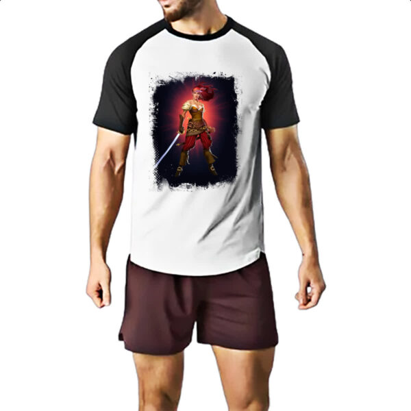 Camiseta Raglan Empires and Puzzles Heroi Marjana - Imagem 2