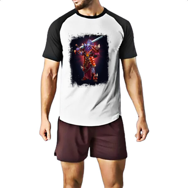 Camiseta Raglan Empires and Puzzles Heroi Octros - Imagem 2