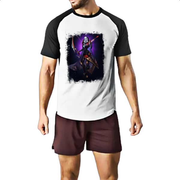 Camiseta Raglan Empires and Puzzles Heroi Seshat - Imagem 2