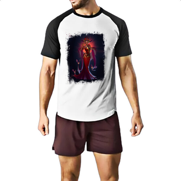 Camiseta Raglan Empires and Puzzles Heroi Wanda - Imagem 2