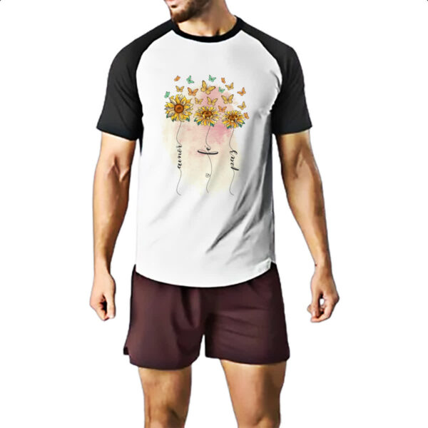 Camiseta Raglan Amor fe e paz - Imagem 2