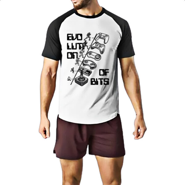 Camiseta Raglan Evolucao dos Bits - Imagem 2