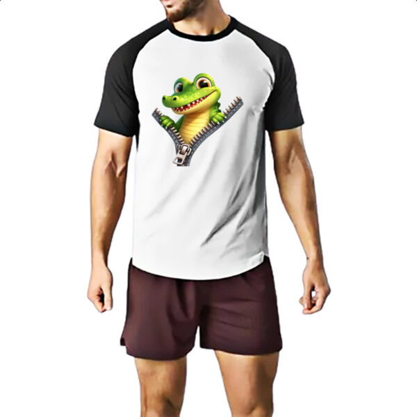 Camiseta Raglan Jacare no ziper - Imagem 2