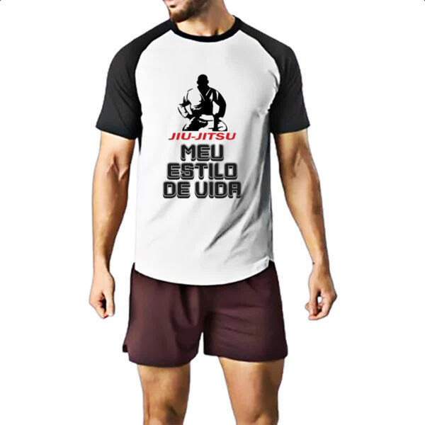 Camiseta Raglan Jiu-Jitsu estilo de vida - Imagem 2
