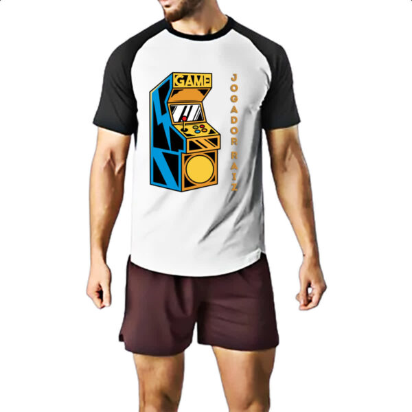 Camiseta Raglan Jogador gamer raiz - Imagem 2