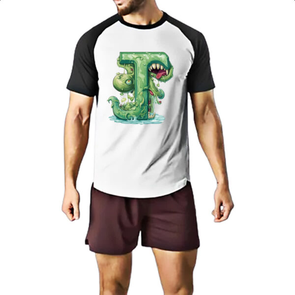 Camiseta Raglan Zumbi Alfabeto Letra J - Imagem 2