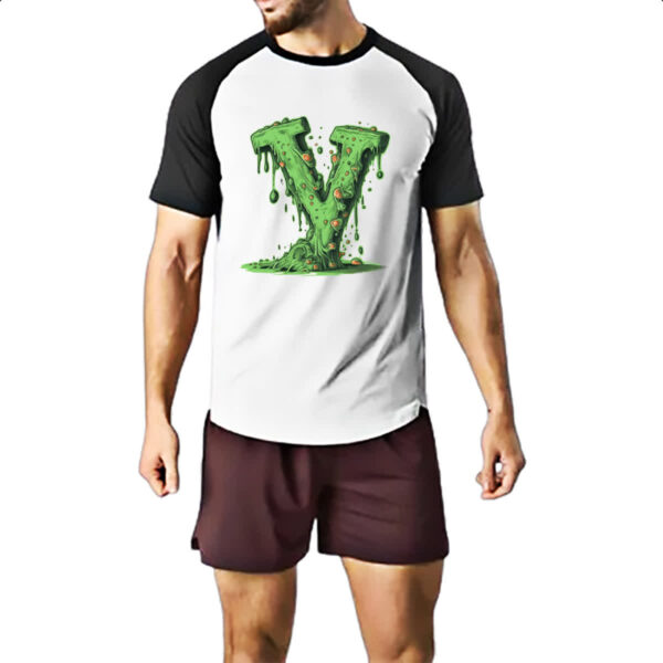 Camiseta Raglan Zumbi Alfabeto Letra Y - Imagem 2