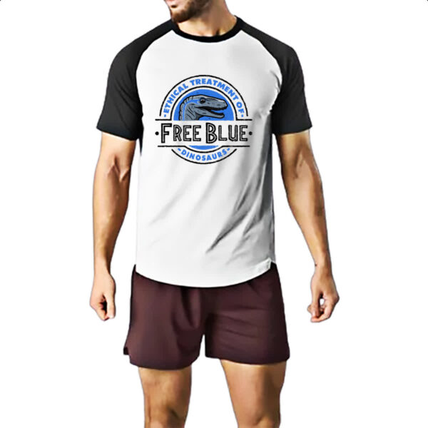 Camiseta Raglan Free Blue - Imagem 2