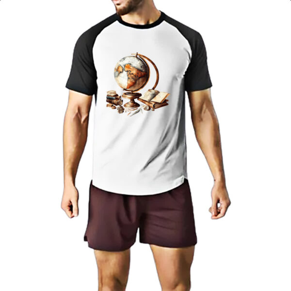 Camiseta Raglan Globo antigo vintage - Imagem 2