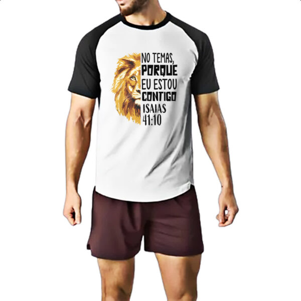 Camiseta Raglan Gospel Isaias 41.10 - Imagem 2