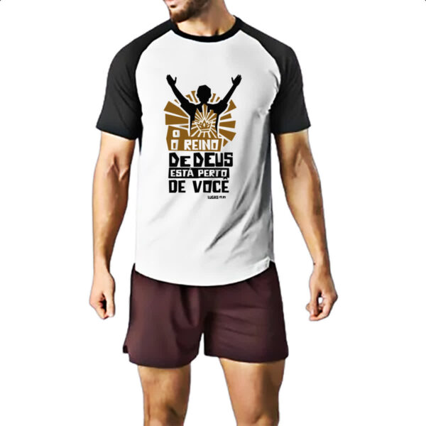 Camiseta Raglan Gospel Lucas 17.21 - Imagem 2