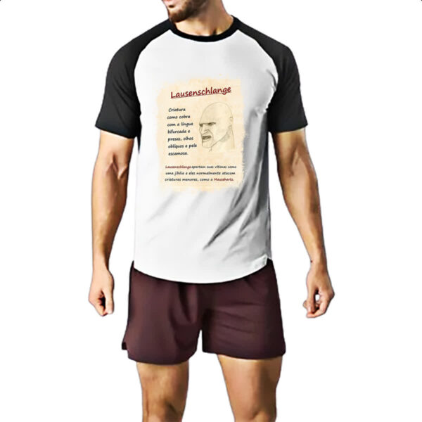 Camiseta Raglan Grimm Livro Lausenchlange - Imagem 2