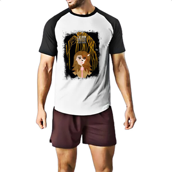 Camiseta Raglan Grimm Rosalee Calvert Arte - Imagem 2