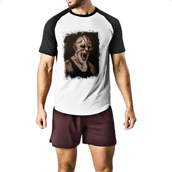 Camiseta Raglan Grimm Wesen Mauvais Dentes - Imagem 2