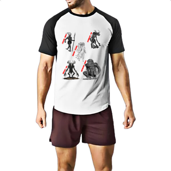 Camiseta Raglan Gritos na floresta lendas - Imagem 2
