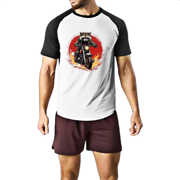 Camiseta Raglan Guaximim Motoqueiro Radical - Imagem 2