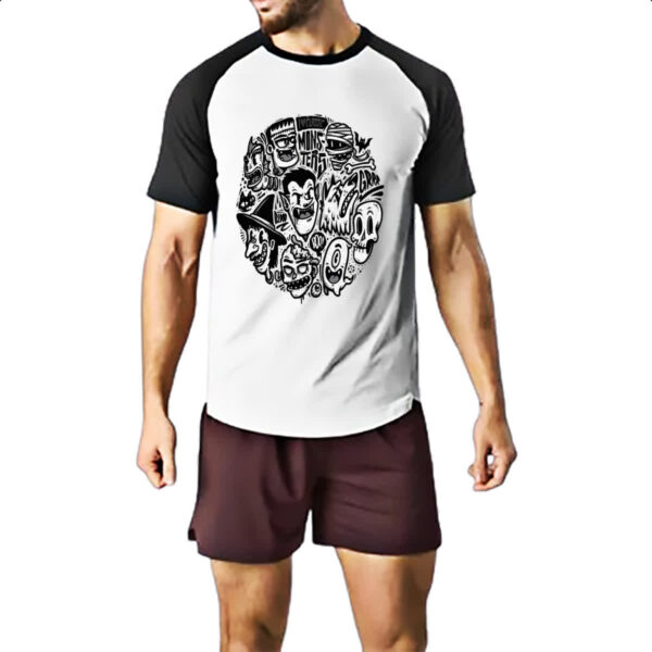 Camiseta Raglan I love classic monsters - Imagem 2