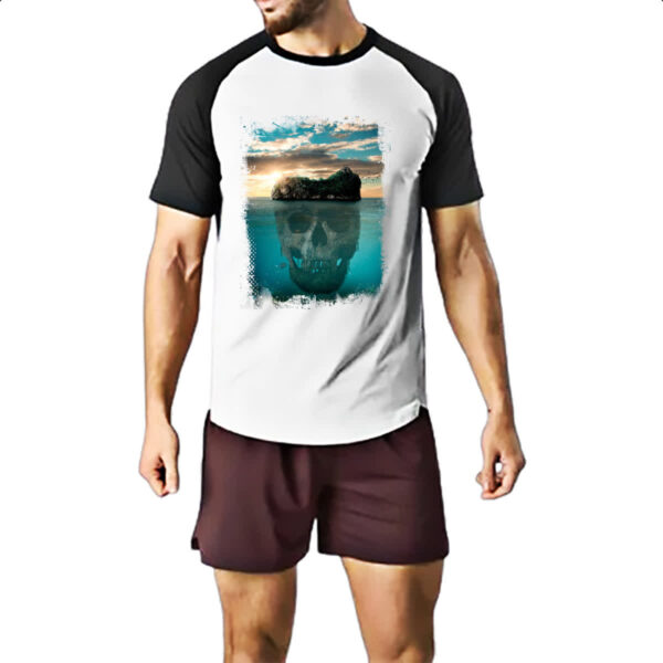 Camiseta Raglan Ilha da caveira 4 - Imagem 2