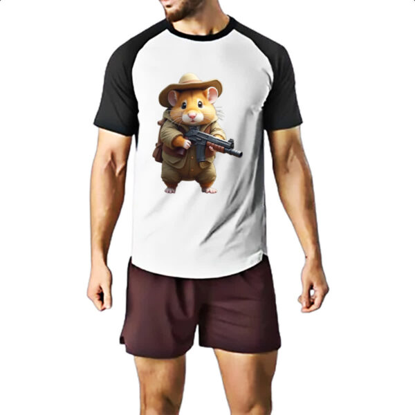 Camiseta Raglan Indiana Hamster - Imagem 2