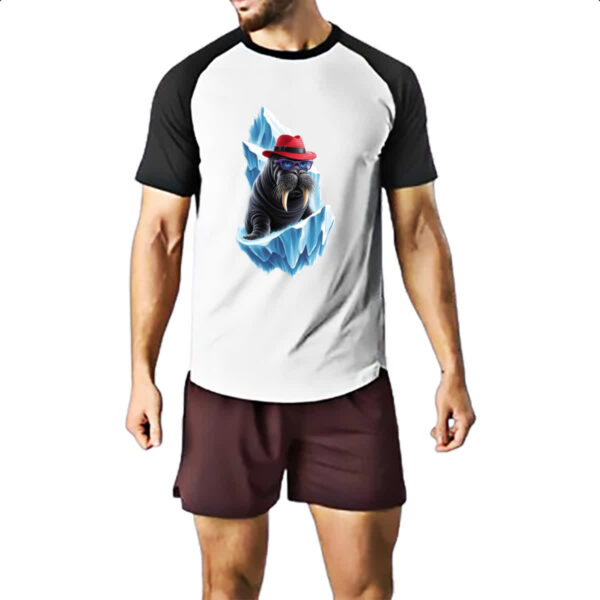 Camiseta Raglan Leao Marinho boemia - Imagem 2