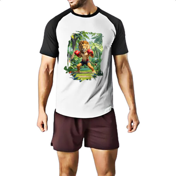 Camiseta Raglan Leao pugilista - Imagem 2
