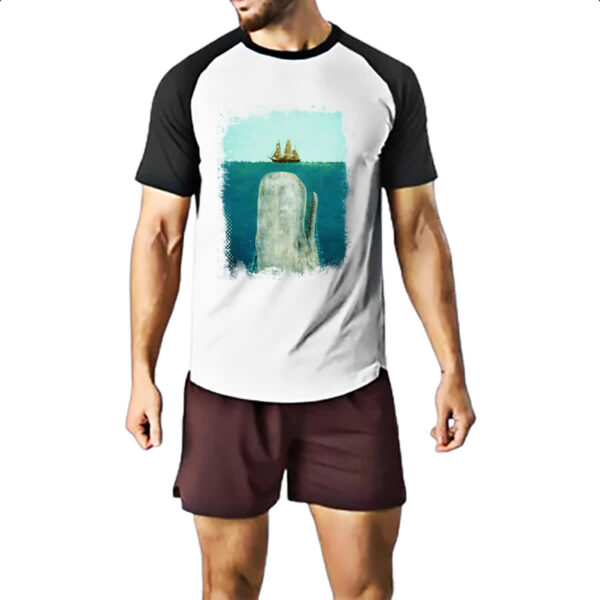 Camiseta Raglan Lendas do Mar Moby Dick 04 - Imagem 2