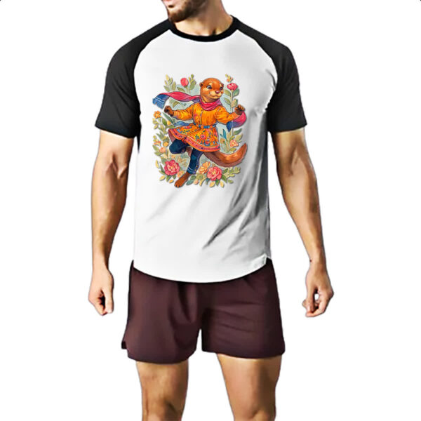 Camiseta Raglan Lontra gueisha - Imagem 2