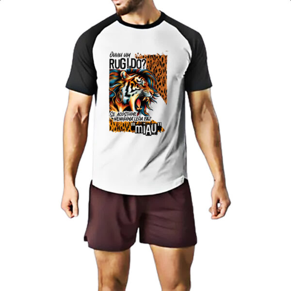 Camiseta Raglan Mulher leoa - Imagem 2