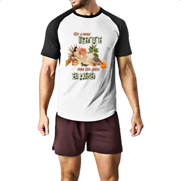 Camiseta Raglan Mulher liberdade - Imagem 2