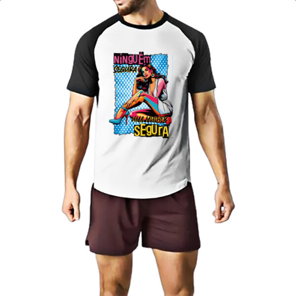 Camiseta Raglan Mulher ninguem segura - Imagem 2