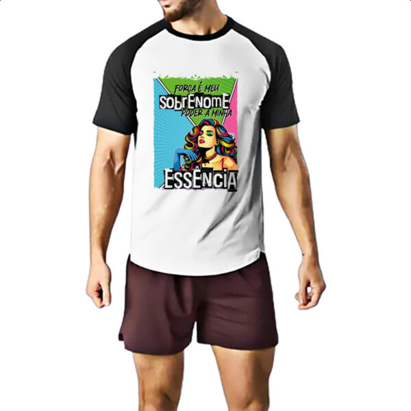 Camiseta Raglan Mulher poder essencia - Imagem 2