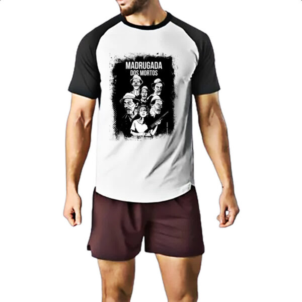 Camiseta Raglan Madrugada dos mortos parodia - Imagem 2