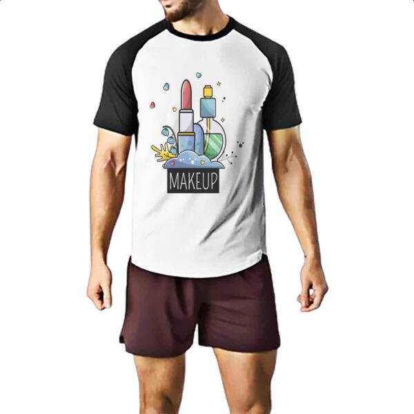 Camiseta Raglan Makeup batom - Imagem 2